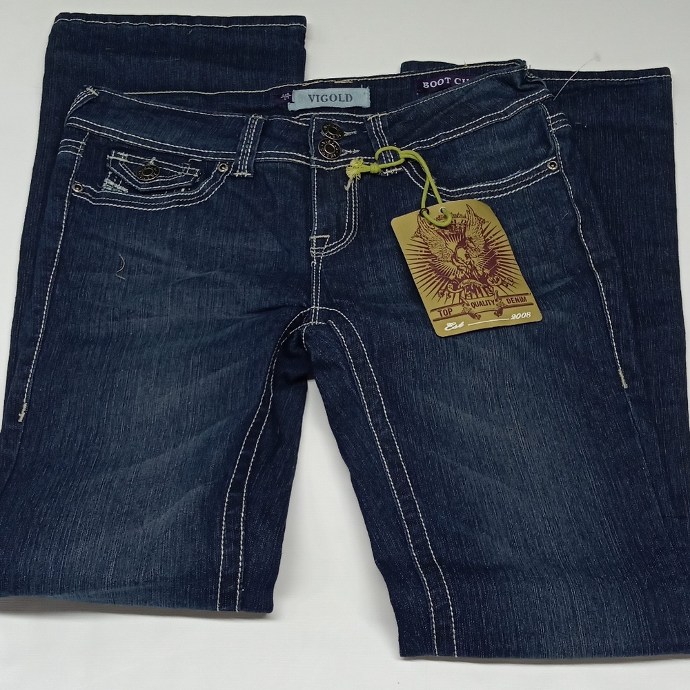 VIGOLD "Top Quality Denim" Blue Jeans Boot Cut
